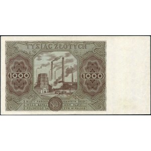 1000 Gold 1947 Ser. B, capital letter