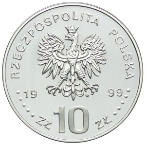 10 złotych 1999, Władysław IV Waza, półpostać