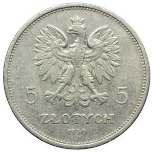5 złotych 1930, Sztandar