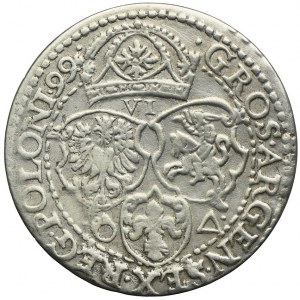 Sigismund III. Vasa, Sixpence 1599, Malbork