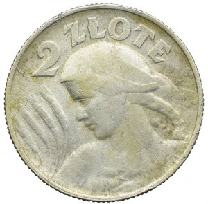 2 złote 1924 H, Birmingham, Kobieta i kłosy