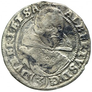 Silesia, Duchy of Żagań, Albert of Wallenstein, 3 krajcars 1629 Żagań