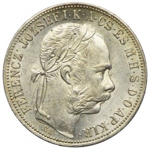 Węgry, Franciszek Józef I, 1 forint 1885 KB, Kremnica