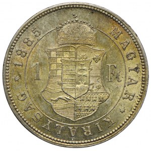 Ungarn, Franz Joseph I., 1 Forint 1885 KB, Kremnica