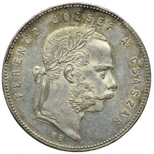 Węgry, Franciszek Józef I, 1 forint 1869 KB, Kremnica