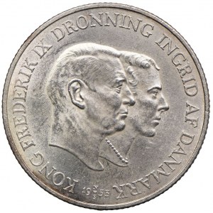 Denmark, Frederick IX, 2 crowns 1953, Copenhagen
