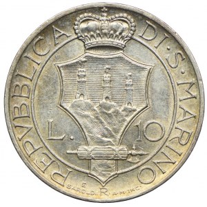 San Marino, 10 lirów 1936 R, Rzym