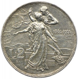 Italy, Victor Emmanuel III, 2 lira 1911 R, Rome