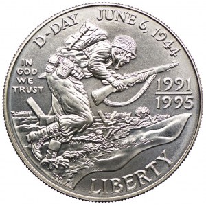 USA, 1 dolar 1995 D, Denver, 50 rocznica zakończenia II Wojny Światowej