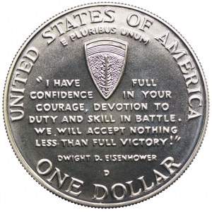 USA, 1 dolar 1995 D, Denver, 50 rocznica zakończenia II Wojny Światowej