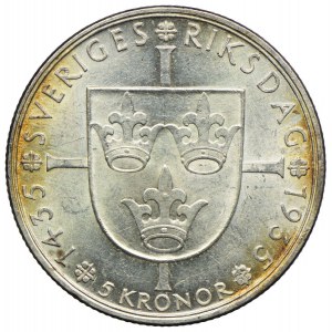 Szwecja, Gustaw V, 5 koron 1935, Sztokholm