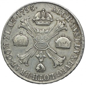 Austria, Franciszek II, talar 1795 M, Mediolan