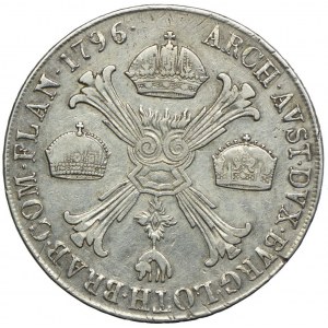 Austria, Franciszek II, talar 1796 M, Mediolan