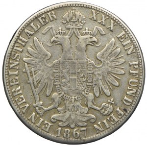Austria, Franz Joseph I, thaler 1867 A, Vienna