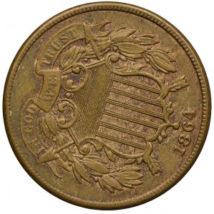 USA, 2 Cents 1864 Union Shield, Philadelphia, SCHOTTLAND