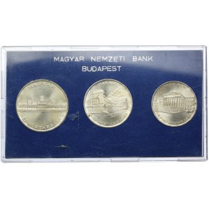 Węgry, zestaw, 10, 20, 25 forintów 1956, 10. rocznica wprowadzenia forinta