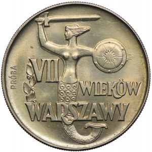 10 złotych 1968, VII wieków Warszawy, PRÓBA