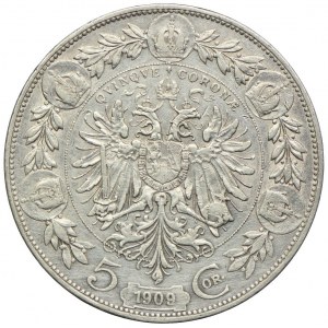 Österreich, Franz Joseph I., 5 Kronen 1909, Wien