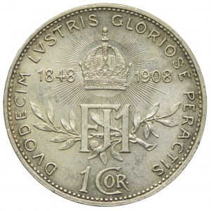 Austria, Franciszek Józef I, 1 korona 1908, Wiedeń