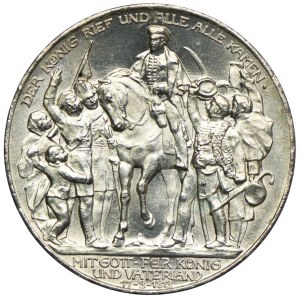 Niemcy, Prusy, Wilhelm II, 3 marki 1913, Berlin