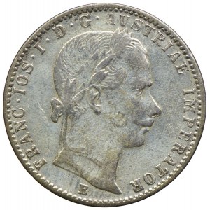 Österreich, Franz Joseph I., 1/4 Gulden 1861 B, Kremnica