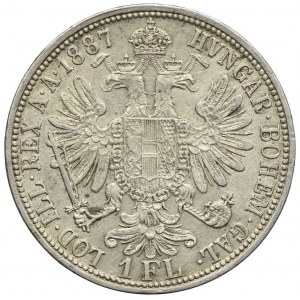 Österreich, Franz Joseph I., 1 Gulden 1887, Wien