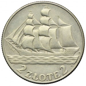 2 złote 1936, Żaglowiec