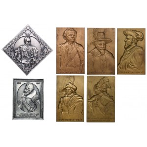 Set of plaques, Mint of Warsaw (7pcs).