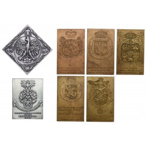 Set of plaques, Mint of Warsaw (7pcs).