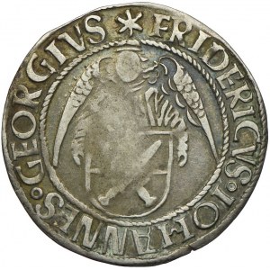 Niemcy, Saksonia, Fryderyk III, Jerzy i Jan, grosz bez daty (1498-1571), Annaberg