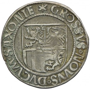 Niemcy, Saksonia, Fryderyk III, Jerzy i Jan, grosz bez daty (1498-1571), Annaberg