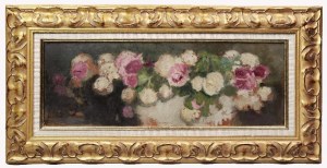 Alfons KARPIŃSKI (1875-1961), Róże białe i amarantowe