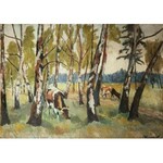 Stanisław KAMOCKI (1875-1944), Krówki w lesie