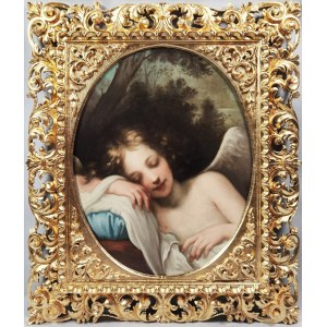 ARTYSTA NIEOKREŚLONY, XVIII w., Śpiący Kupido