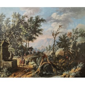 ARTYSTA NIEOKREŚLONY, XVIII w., W drodze na polowanie