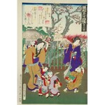 Toyohara KUNICHIKA (1835-1900), Sekiya z serii Genji Goju - yo Jo, 1884