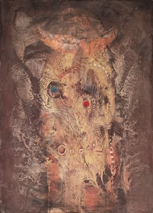 Łukasz NIEWISIEWICZ (1905-1984), Maska czarownika z Nigerii, lata 60. XX w.