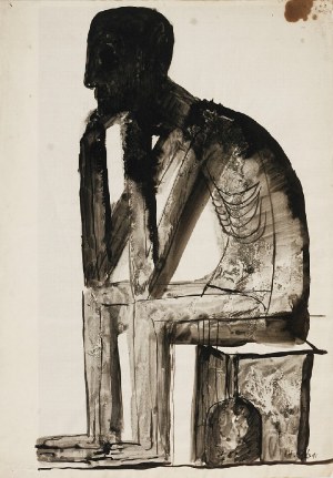 Jan LEBENSTEIN (1930-1999), Figura, ok. 1956 