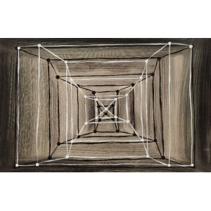 Halina WRZESZCZYŃSKA (1929-2018), Bryła sieci krystalicznych [wersja 2], 1967