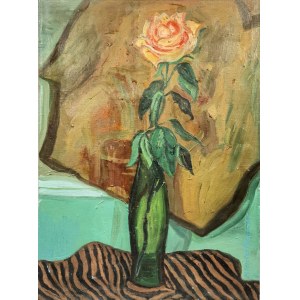 Małgorzata HEINTZE-PASZKOWICZ (ur. 1952), Róża w wazonie, 1984 