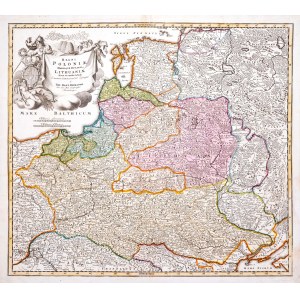 Johann Baptist Homann, Regni Poloniae Magnique Ducatus9 Lithuaniae…