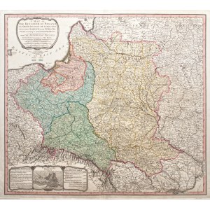 William Faden (1749-1836), A map of the Kingdom of Poland and Grand Dutchy of Lithuania