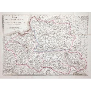 Guillaume Sanson Alexis-Hubert Jaillot, Carte des Etats de Pologne et du Grand Duché de Lithuanie
