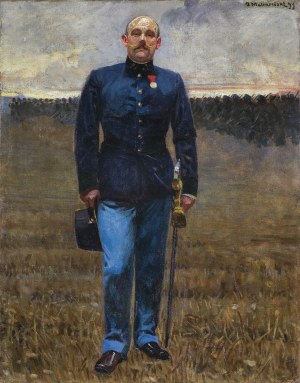 Malczewski Jacek, PORTRET OFICERA, 1899