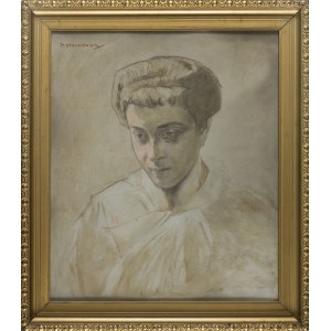 Piotr STACHIEWICZ, Portrait of a woman - sketch