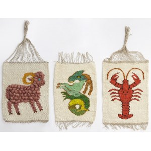 Set of 3 tapestries - Signs of the Zodiac.