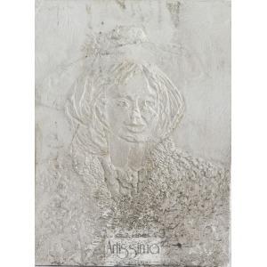 Zygmunt Makowski, Plakieta - Portret kobiety w kapeluszu II