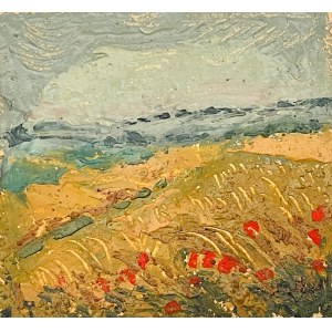 KAZIMIERZ WIKTOR HOLLER(1881-1975), Landscape with poppies