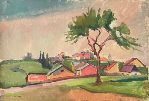 Jan Bednarski(1891-1956),Wioska w południowej Francji