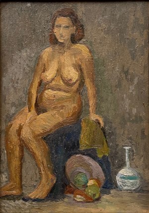 Henryk Lewensztadt(1893-1962), Kobiecy akt z martwą naturą